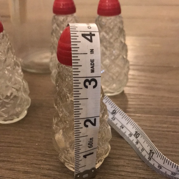 Vintage restaurant glass salt & pepper red cap and syrup dispenser retro (b) - Picture 2 of 7